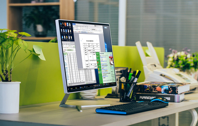 晒晒刚入手的办公一体机电脑 高效与美观的完美结合